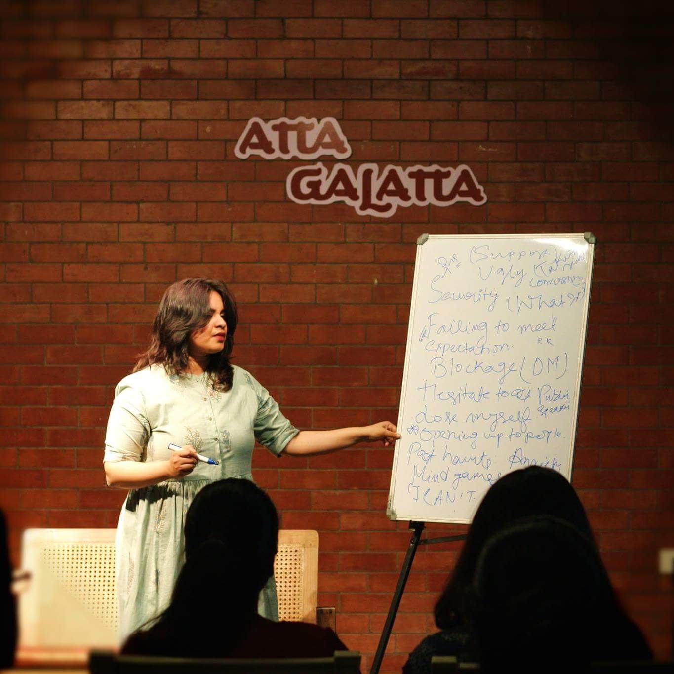 Madhuri Govindu leading a leadership workshop
